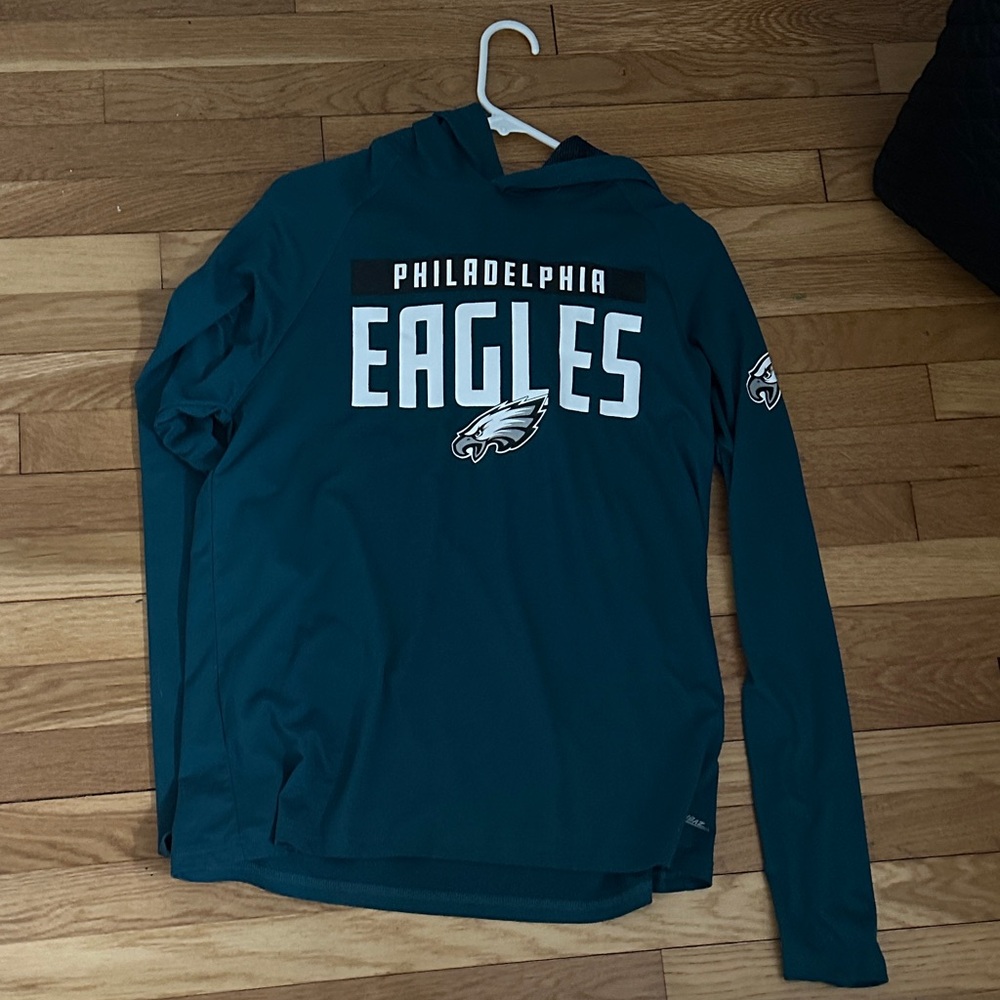 ZUBAZ NFL MEN'S LIGHT WEIGHT HOODIE WITH LINED HOOD, PHILADELPHIA EAGLES